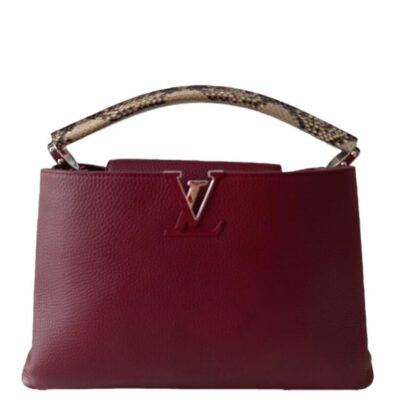 Louis Vuitton Taurillon Capucines GM Fuchsia