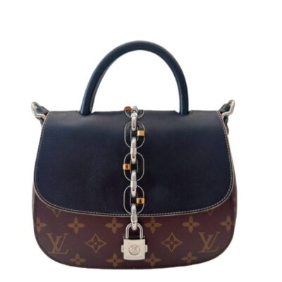 LOUIS VUITTON  Calfskin Monogram Chain It Bag Black