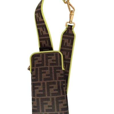 Fendi Strap You Shoulder Strap with Pouch Zucca Canvas