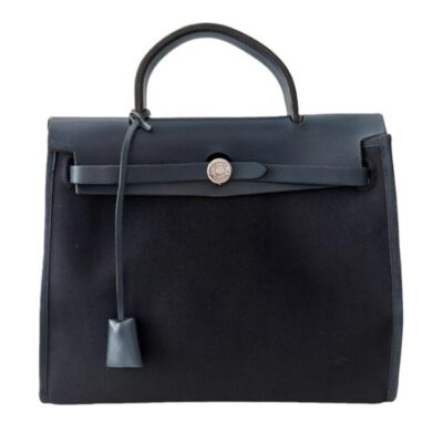 HERMES Military Toile Vache Hunter Herbag Zip 31