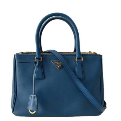 Prada Double Zip Lux Tote Saffiano Leather Small