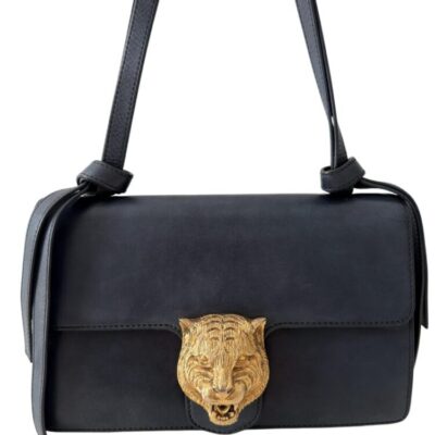 Gucci Animalier Flap Shoulder Bag Leather Medium
