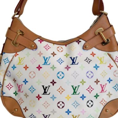 LOUIS VUITTON Monogram Multicolor Greta White