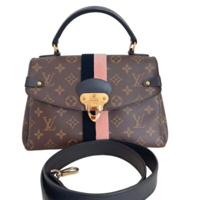 LOUIS VUITTON Monogram Georges BB Black Light Pink