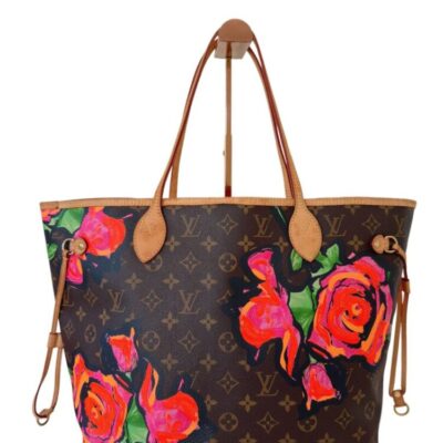 LOUIS VUITTON Monogram Roses Neverfull MM