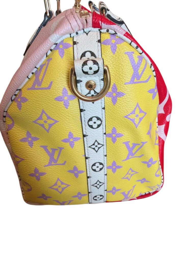 LOUIS VUITTON Monogram Giant Speedy Bandouliere 30 Rouge - Image 2