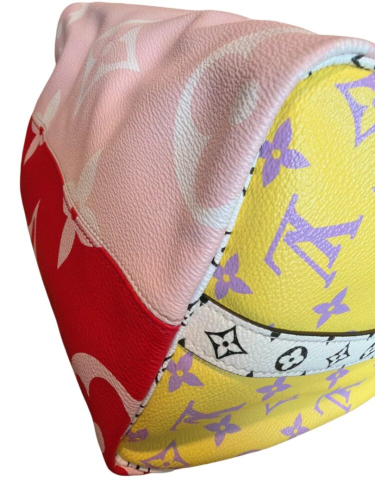 LOUIS VUITTON Monogram Giant Speedy Bandouliere 30 Rouge - Image 6