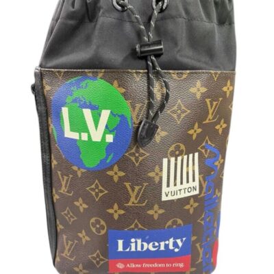 LOUIS VUITTON Monogram Chalk Sling Bag Marron