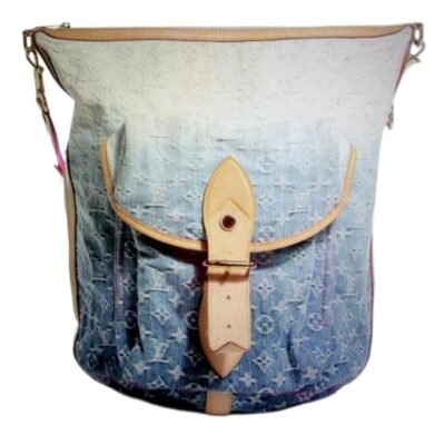LOUIS VUITTON Denim Sunburst PM Messenger Blue