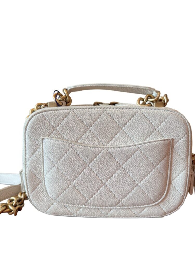 Chanel Black Caviar Camera Bag with gold hardware - Image 4