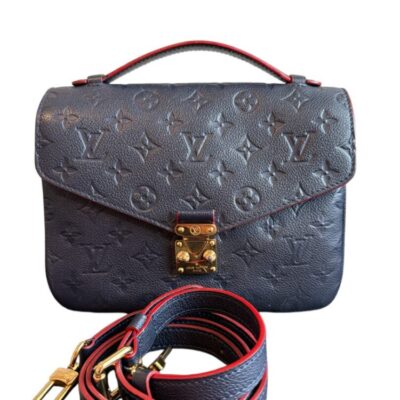 LOUIS VUITTON Empreinte Pochette Metis Marine Rouge