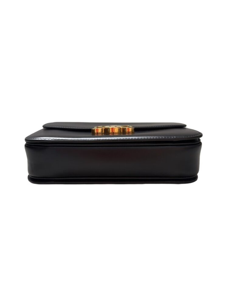 CELINE Shiny Calfskin Medium Triomphe Black - Image 5