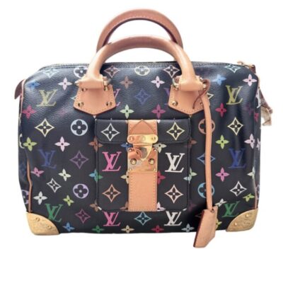 LOUIS VUITTON Monogram Multicolor Speedy 30 Black