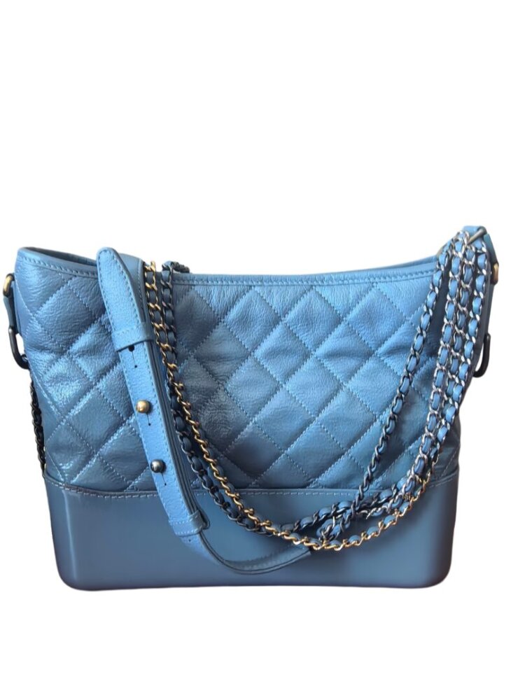Chanel Gabrielle Hobo Quilted Goatskin and Patent Medium - Image 2