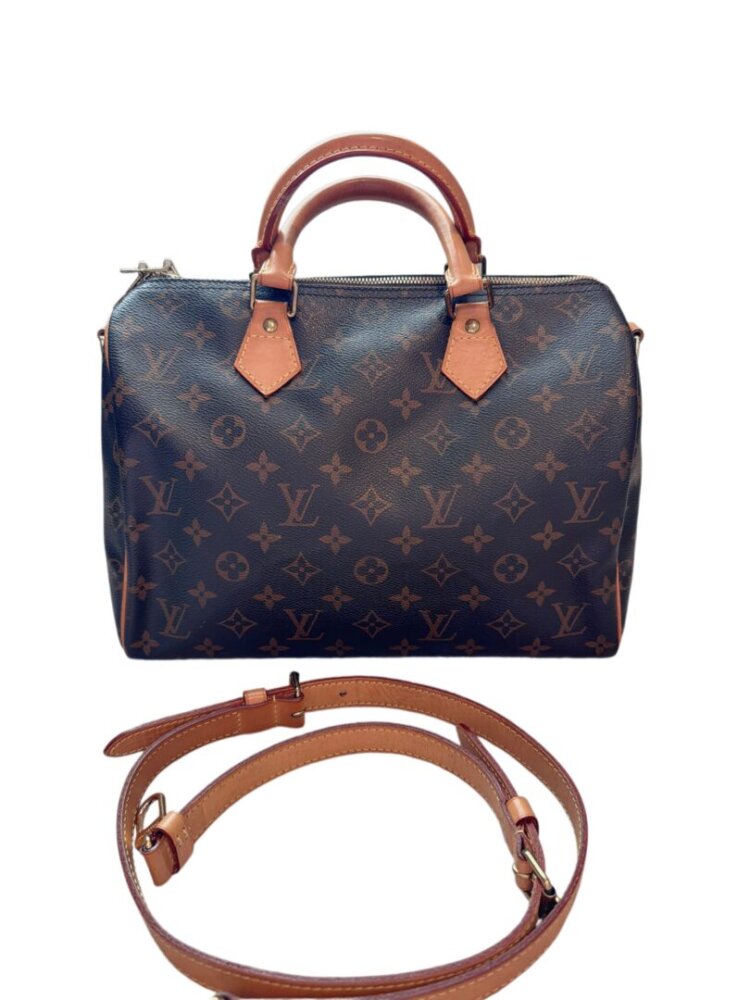 LOUIS VUITTON Monogram Speedy Bandouliere 30
