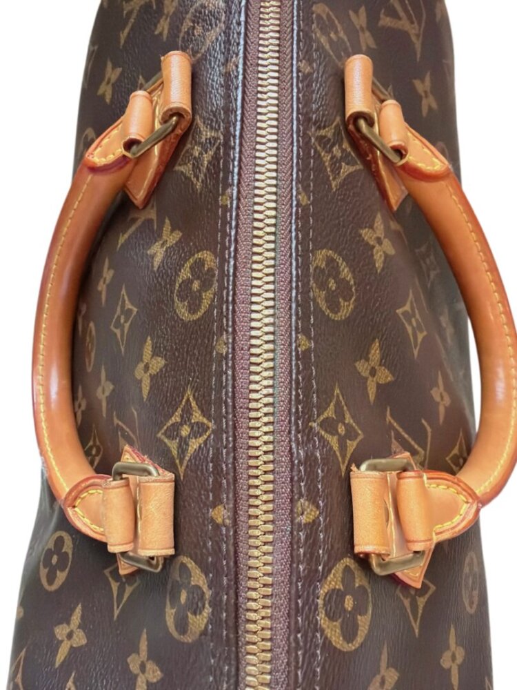 LOUIS VUITTON Monogram Speedy Bandouliere 30 - Image 7