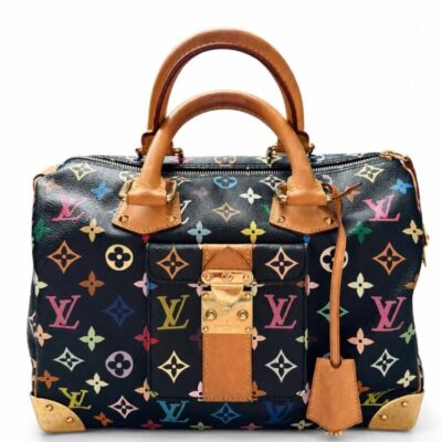 LOUIS VUITTON Monogram Multicolor Speedy 30 Black