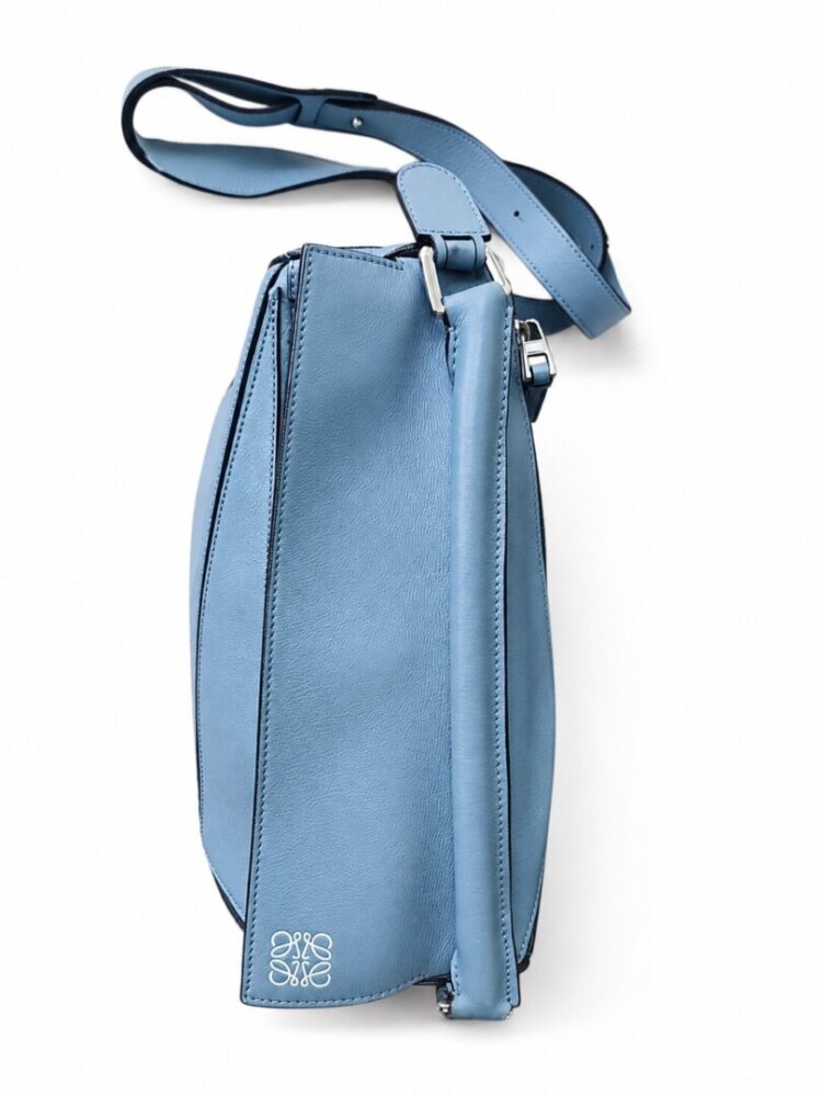 LOEWE Calfskin Small Puzzle Bag Stone Blue - Image 7
