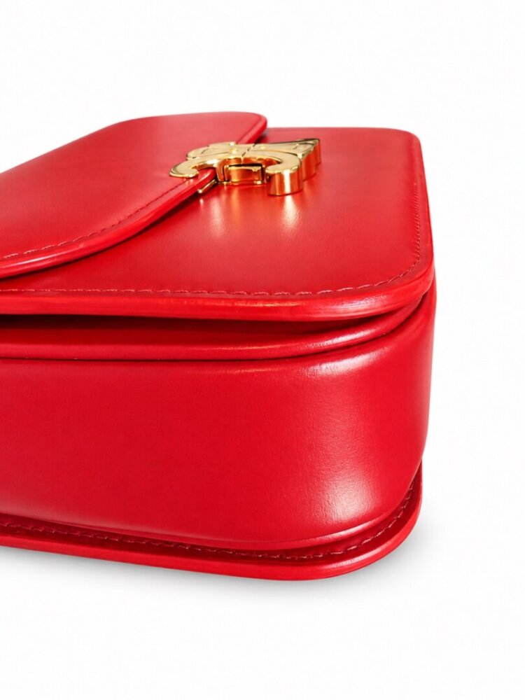 Celine Shiny Calfskin Teen Triomphe Red - Image 3