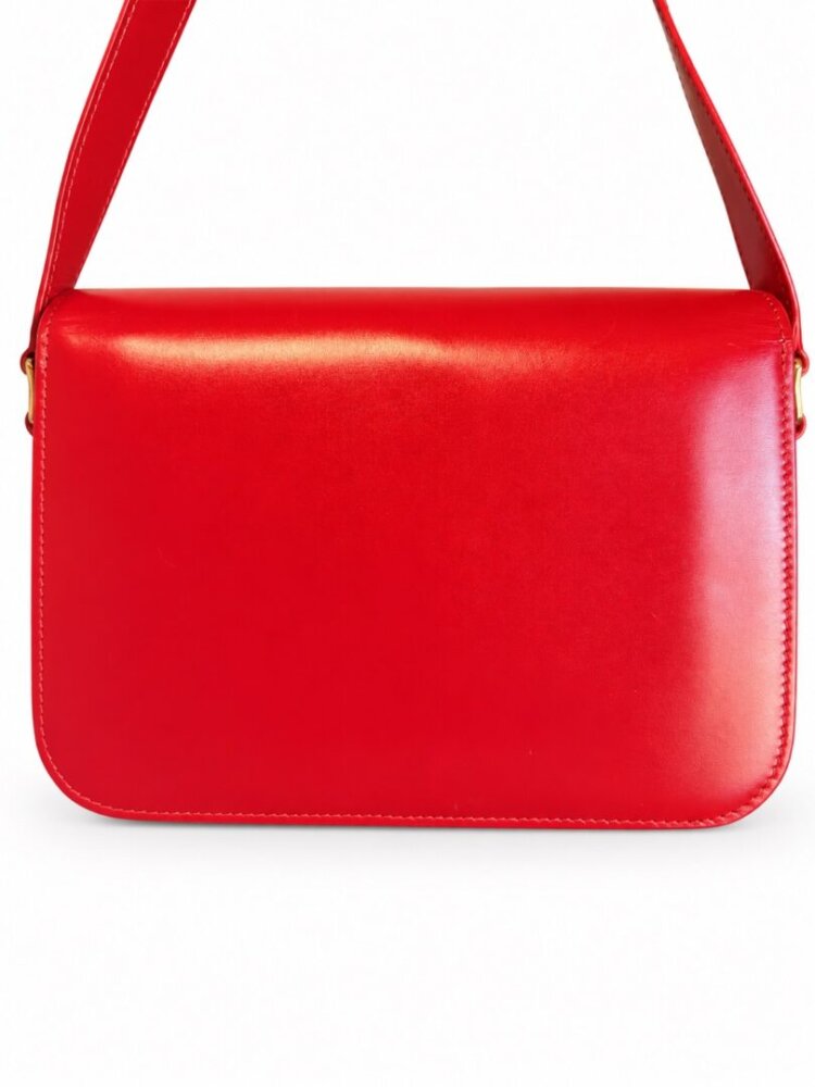 Celine Shiny Calfskin Teen Triomphe Red - Image 5