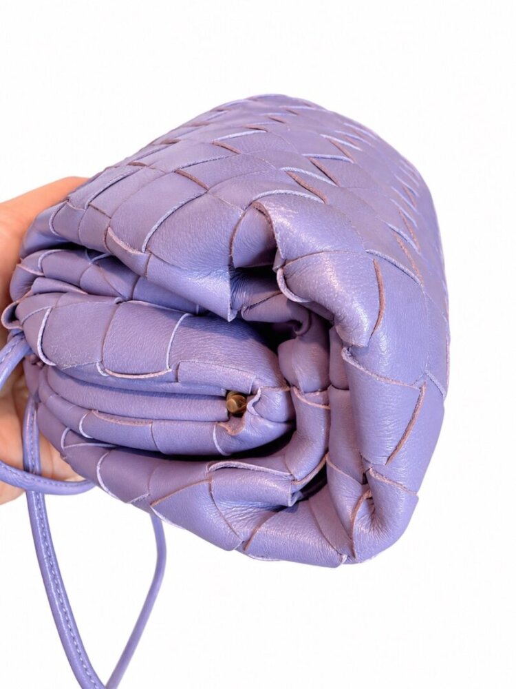 Bottega Veneta Nappa Intrecciato The Mini Pouch Lavender - Image 6