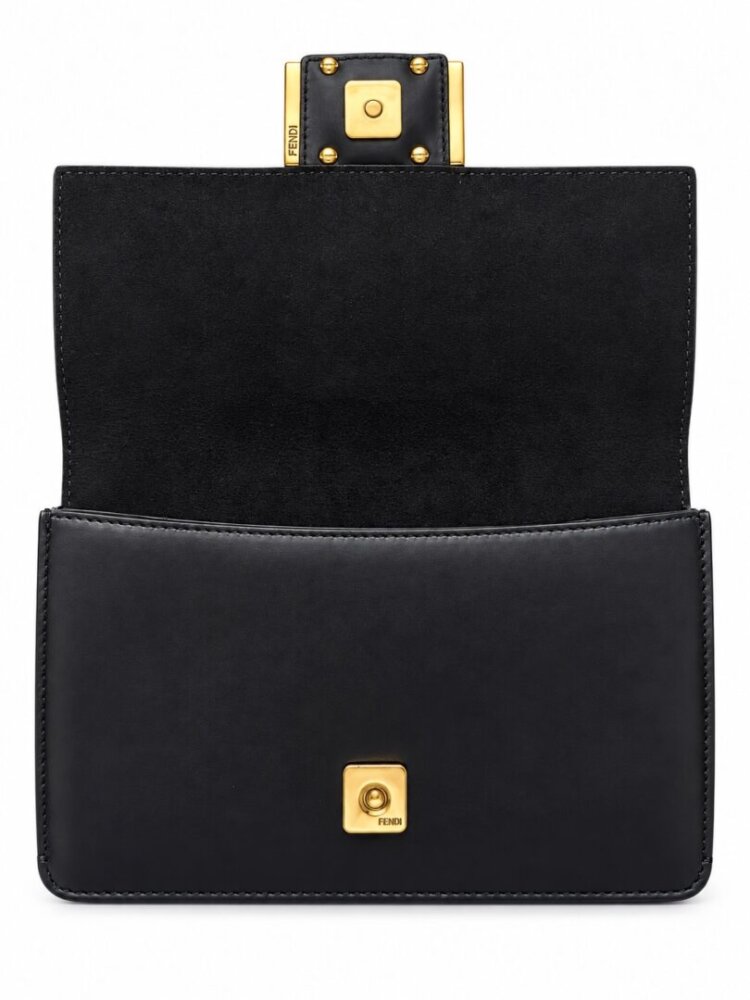 Fendi Vitello King Mini Flat Baguette Black - Image 3
