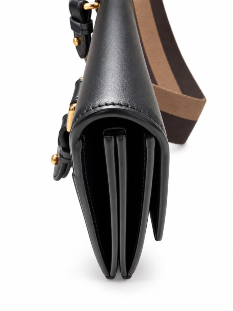 Fendi Vitello King Mini Flat Baguette Black - Image 4