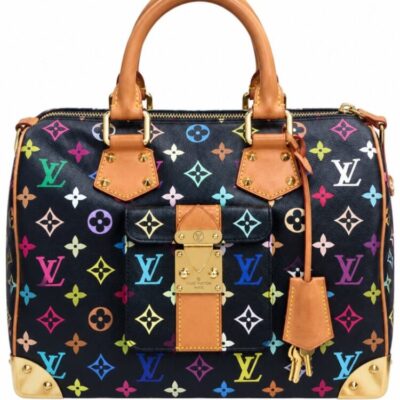Louis Vuitton Monogram Multicolor Speedy 30 Black