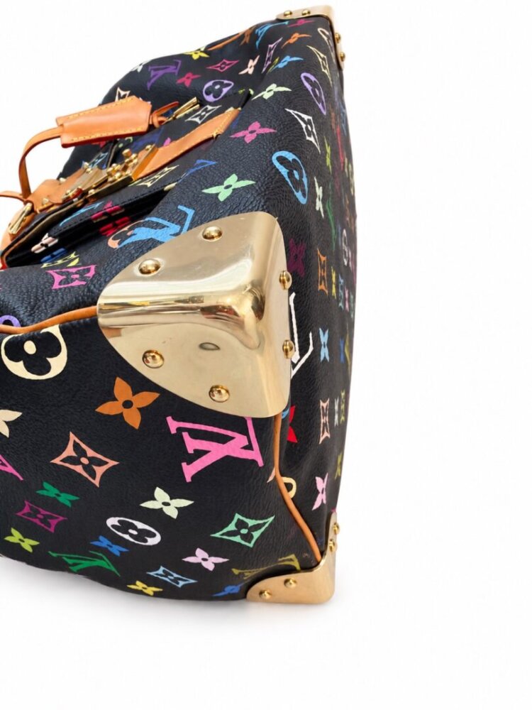 Louis Vuitton Monogram Multicolor Speedy 30 Black - Image 3