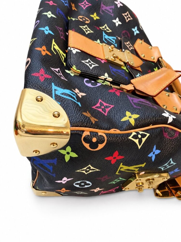 Louis Vuitton Monogram Multicolor Speedy 30 Black - Image 5