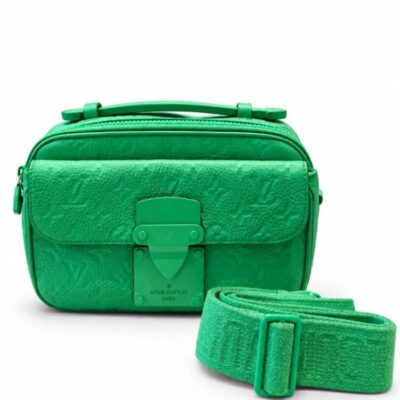 Louis Vuitton S Lock Messenger Monogram Embossed Minty Green