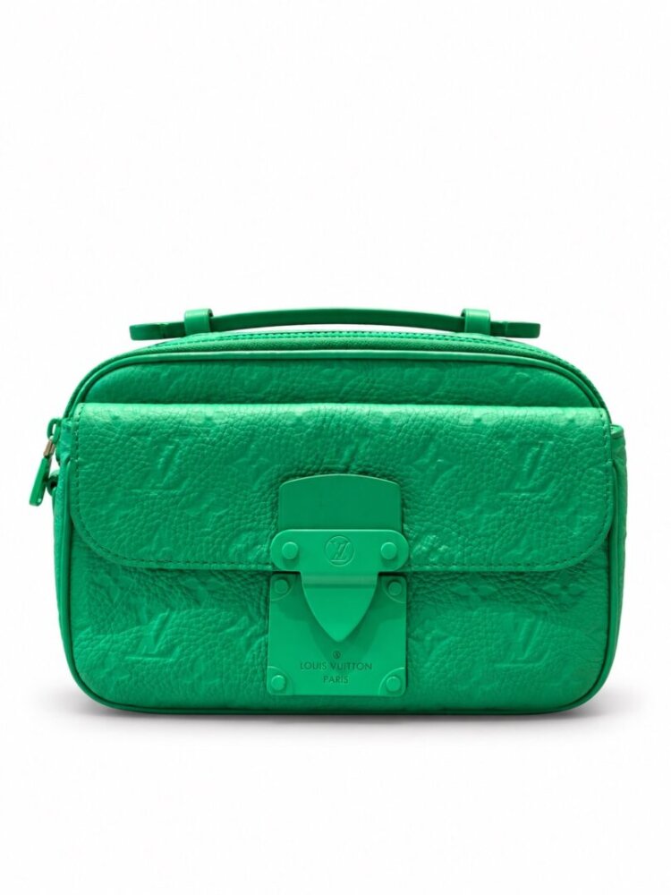 Louis Vuitton S Lock Messenger Monogram Embossed Minty Green - Image 2