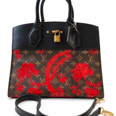 Louis Vuitton  Women's Blossom City Steamer MM Handbag Black