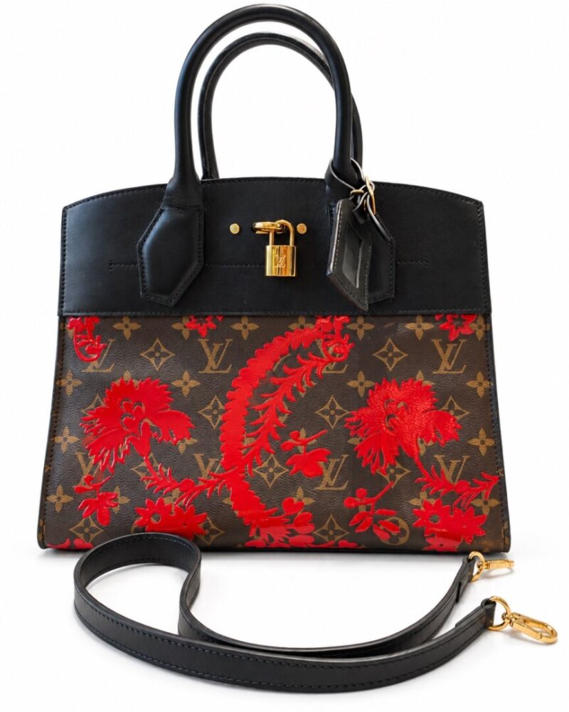 Louis Vuitton Women's Blossom City Steamer MM Handbag Black