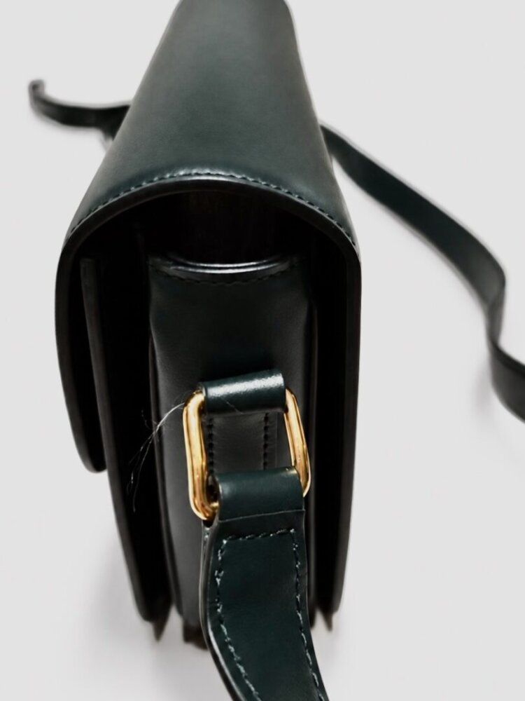 Celine Small Triomphe Crossbody Calf Green - Image 8