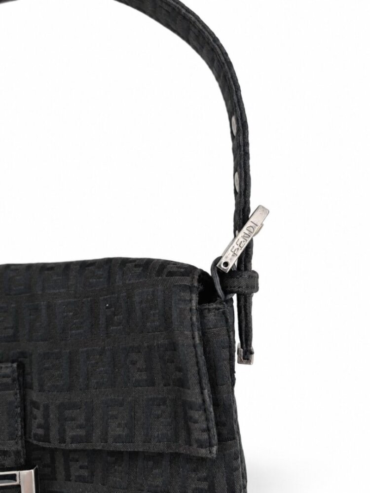 Fendi Zucchino Mini Mama Baguette Black - Image 2