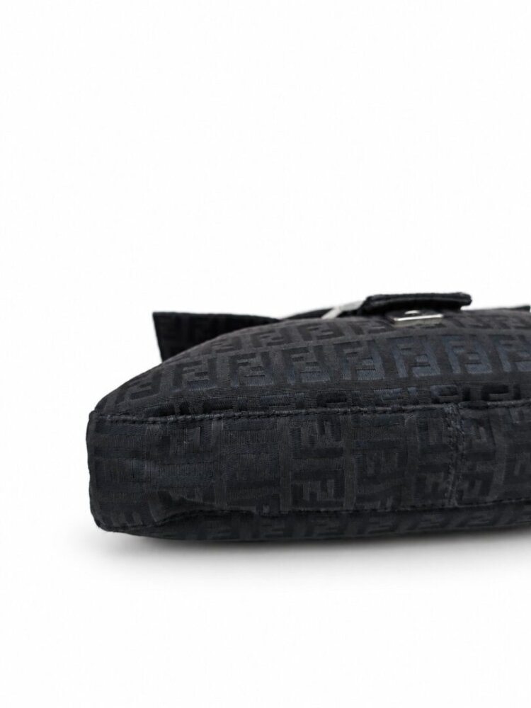 Fendi Zucchino Mini Mama Baguette Black - Image 6