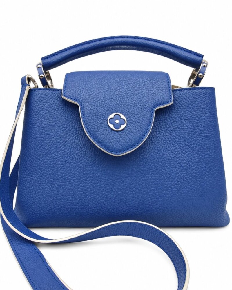 Louis Vuitton Sac Capucines BB en cuir lavande