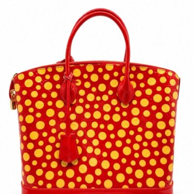 Louis Vuitton Yakoi Tote MM Red Leather