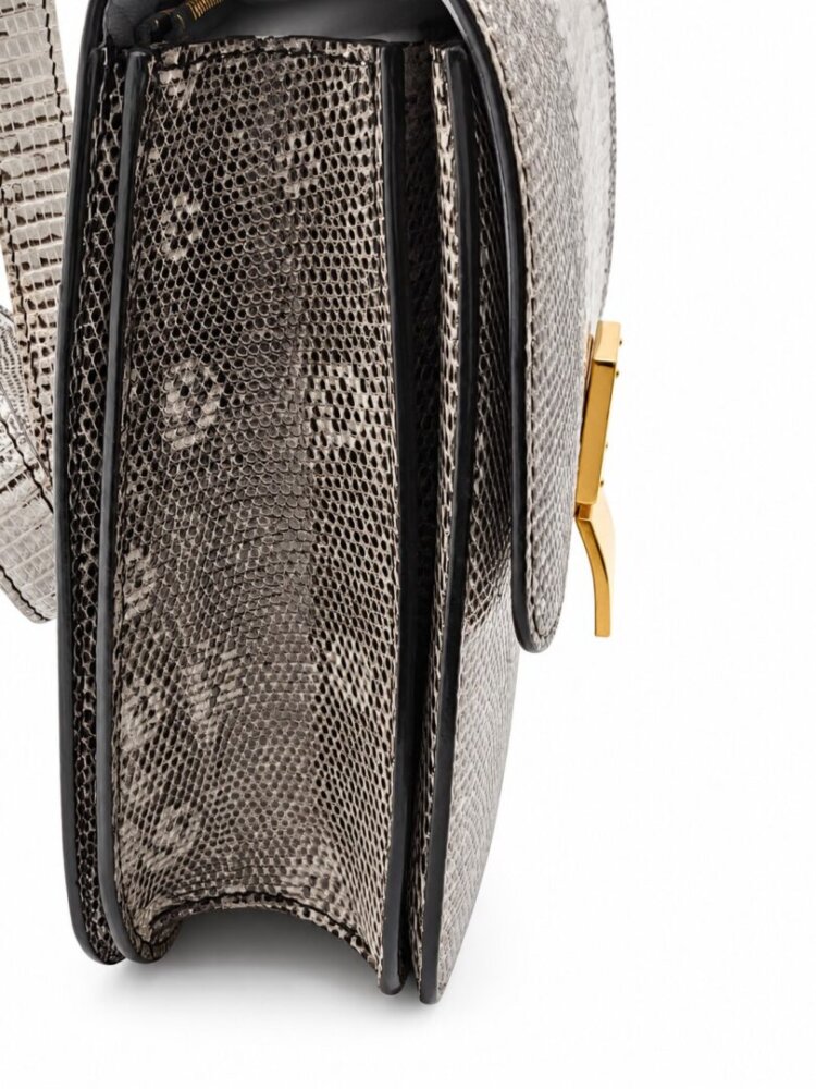 Celine Lizard Medium Classic Box Flap Bag Mineral - Image 8