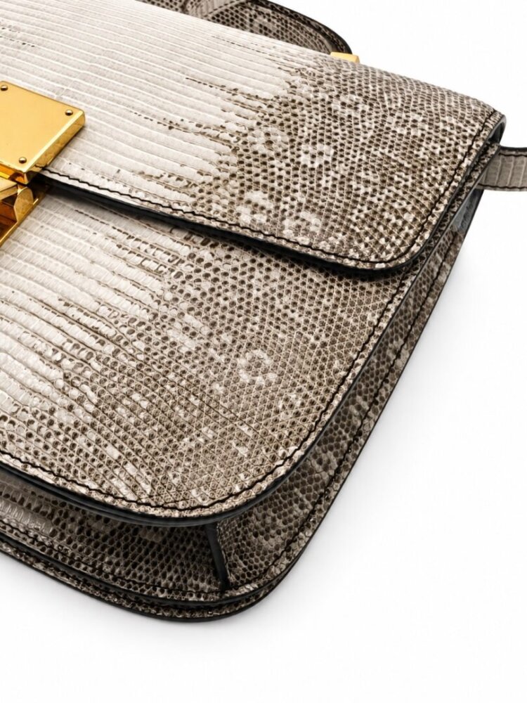 Celine Lizard Medium Classic Box Flap Bag Mineral - Image 6