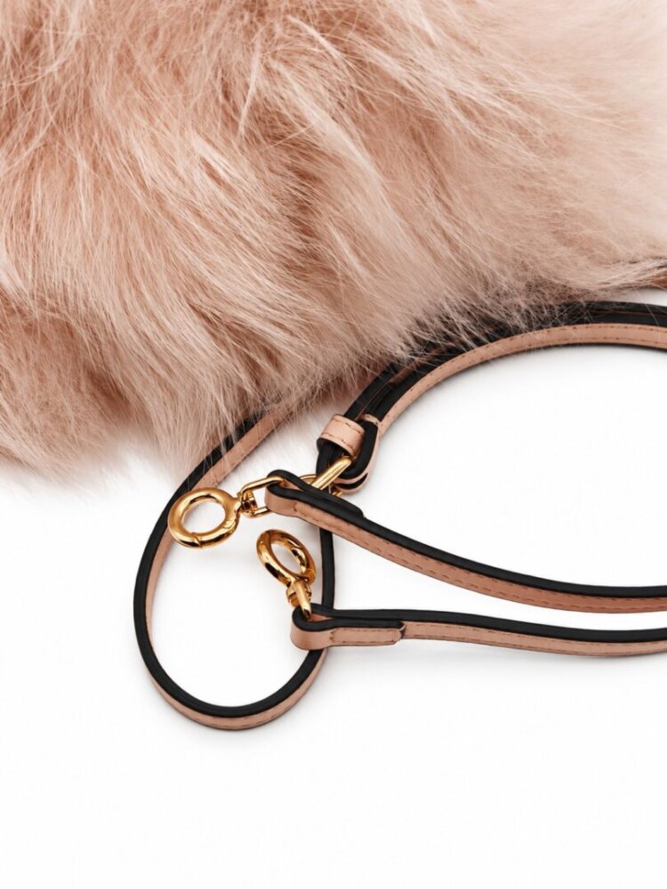 Fendi Fox Fur Shiny Nappa Small Fendi First Dizzie Light Rose - Image 7