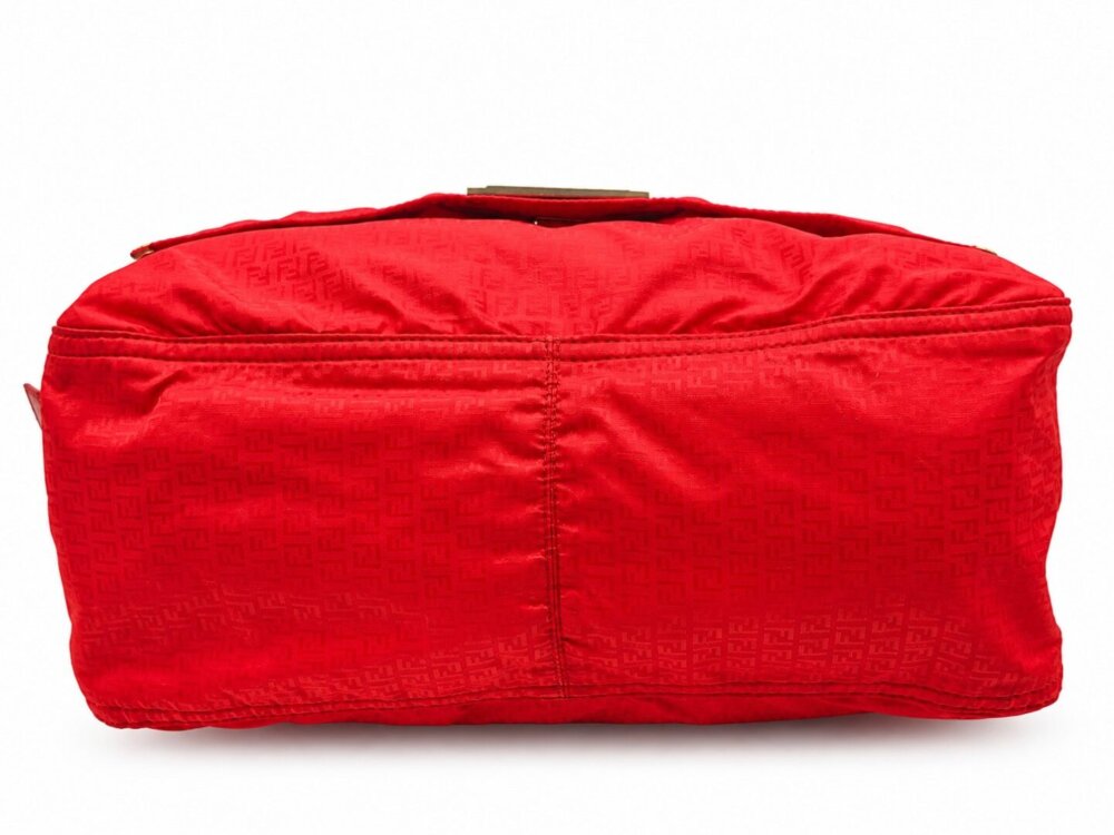 Fendi Red Zucchino Nylon Mamma Shoulder Bag - 8BR626 - Image 5