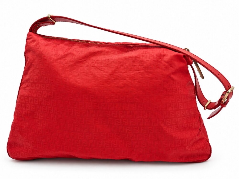 Fendi Red Zucchino Nylon Mamma Shoulder Bag - 8BR626 - Image 3