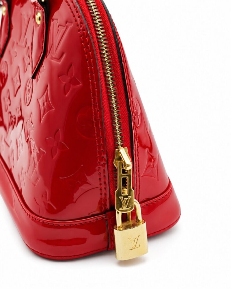 Louis Vuitton Vernis Alma BB Cherry - Image 7