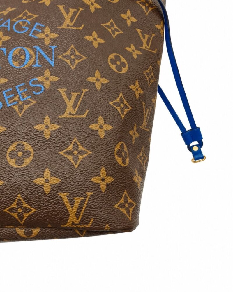 Louis Vuitton Monogram Articles de Voyage Ikat Neverfull MM Grand Blue - Image 5