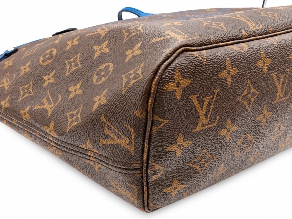 Louis Vuitton Monogram Articles de Voyage Ikat Neverfull MM Grand Blue - Image 7
