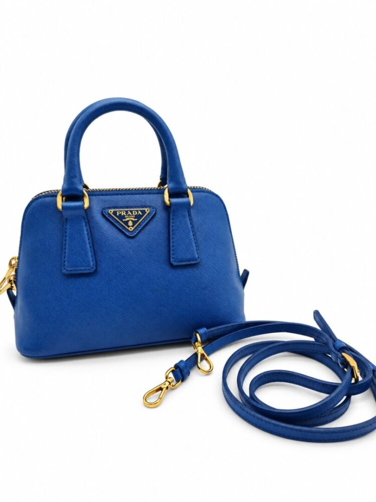 Prada Mini Saffiano Lux Promenade Bag - Image 3