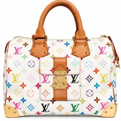 Louis Vuitton Monogram Multicolor Speedy 30 White