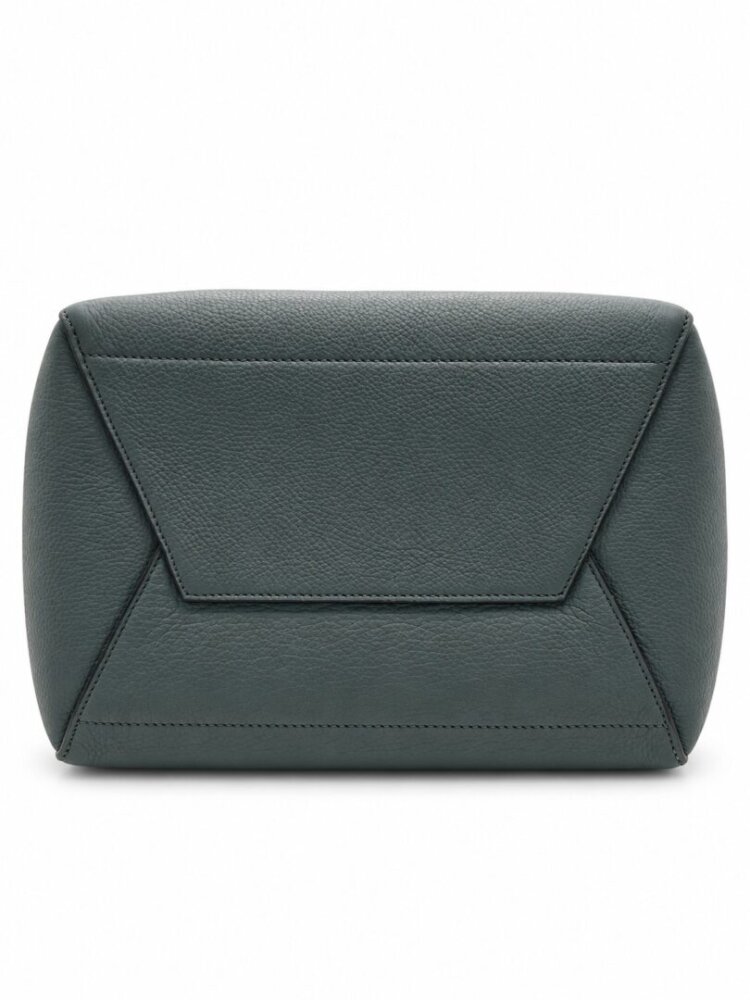 Celine Soft Grained Calfskin Sangle Bucket Bag Grey - Image 5